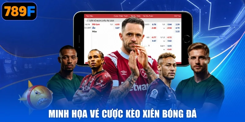 Minh họa vé cược kèo xiên bóng đá
